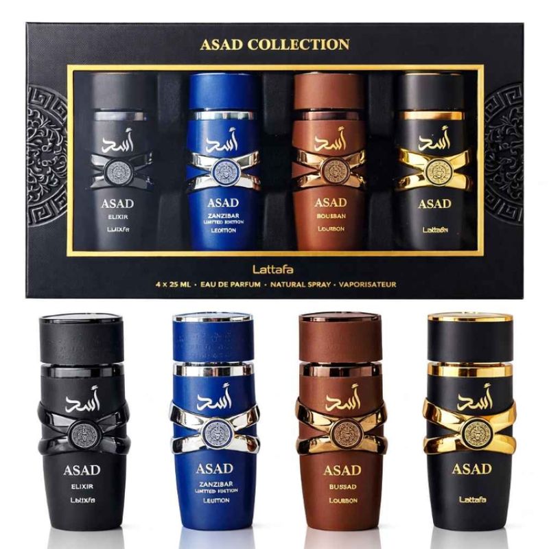 SET.LATTAFA ASAD COLLECTION 4 X 25ML EDP 25ML/M