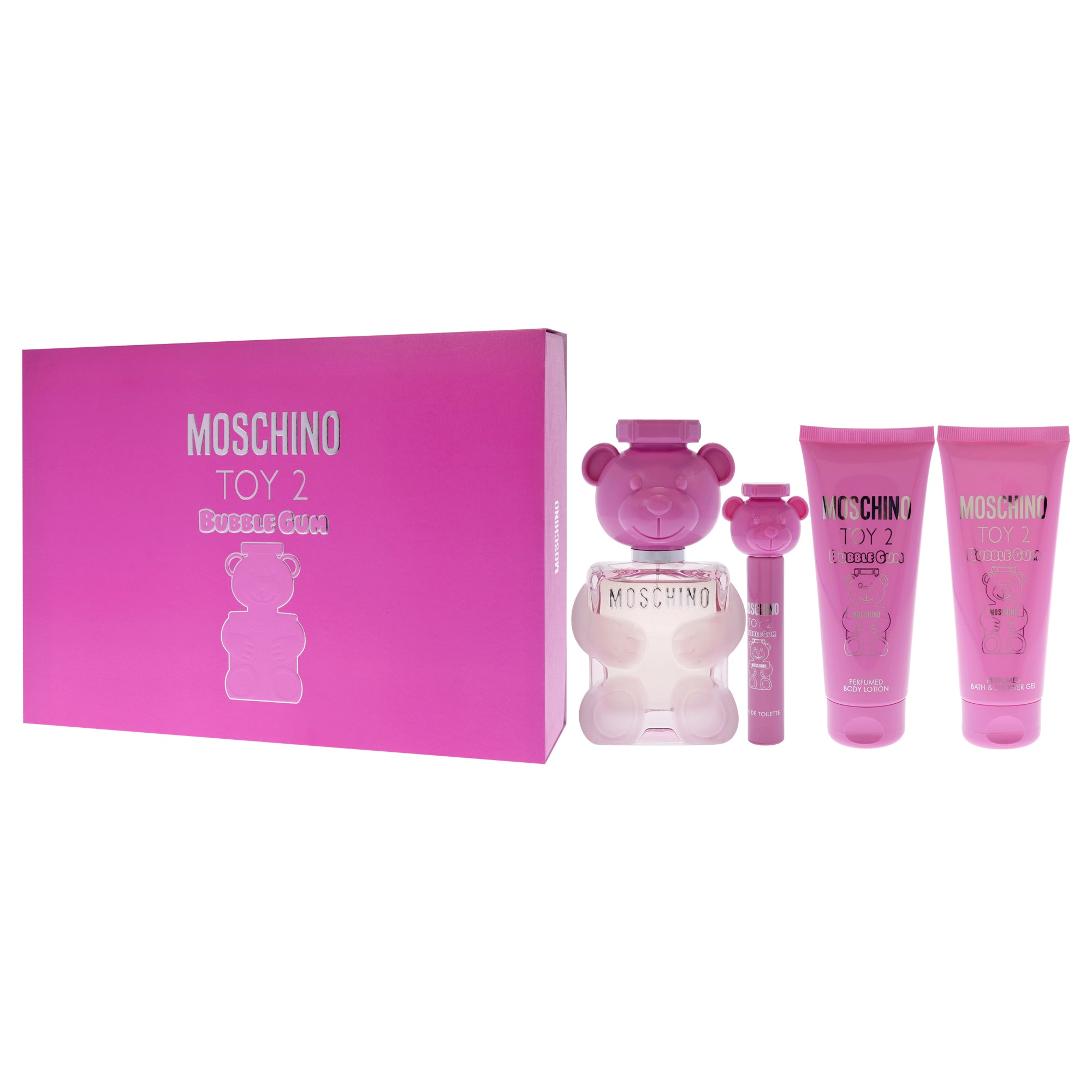 SET.MOSCHINO TOY 2 BUBBLE GUM 4 PCS EDP 100ML/W