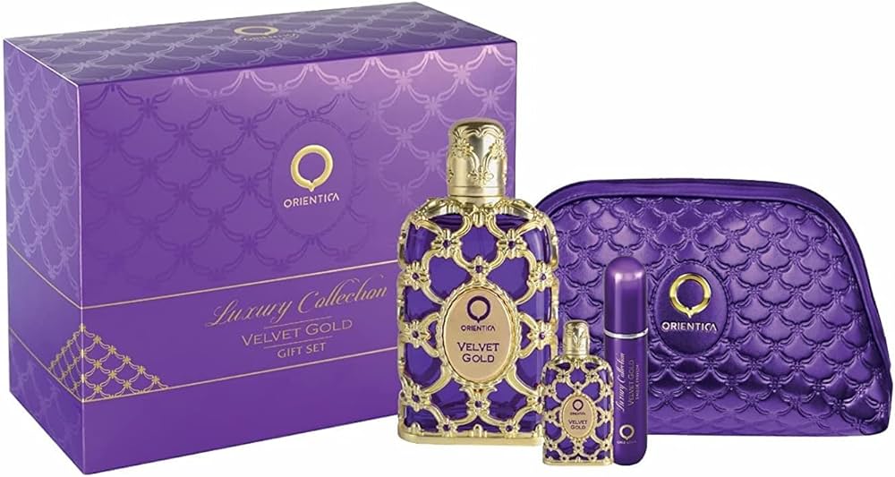 SET.ORIENTICA VELVET GOLD HANDBAG 4 PCS EDP 80ML/U