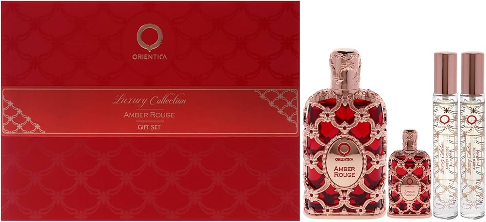 SET.ORIENTICA AMBER ROUGE 4 PCS EDP 80ML/U