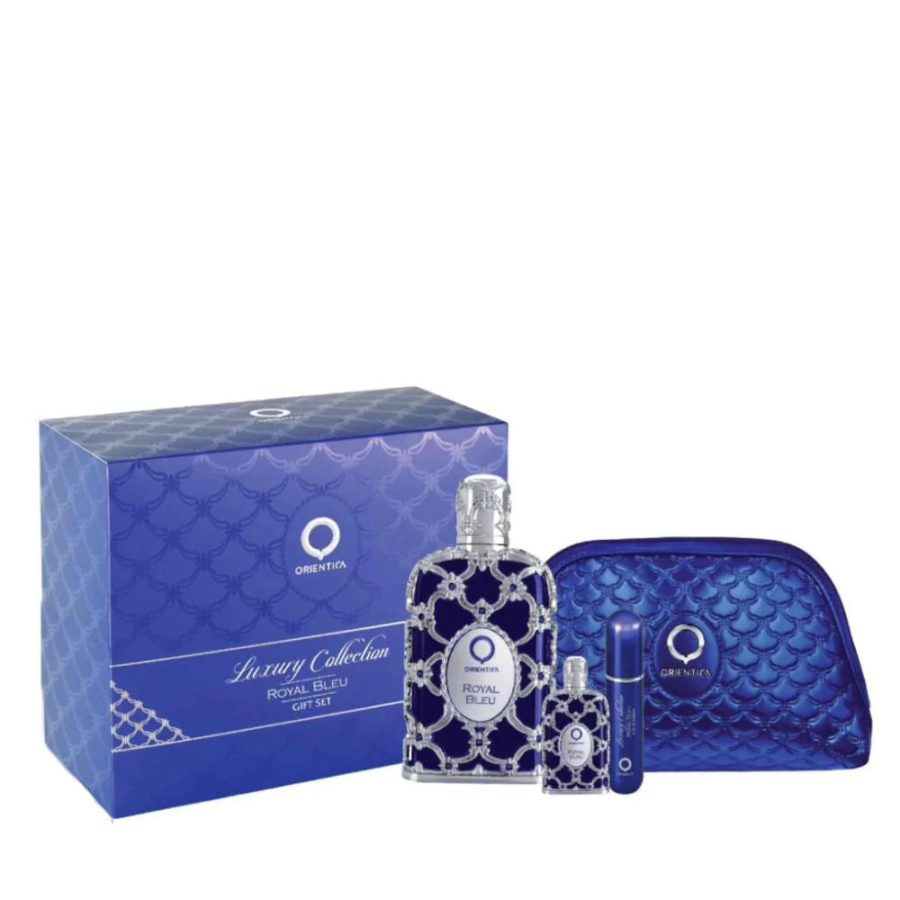 SET.ORIENTICA ROYAL BLUE HANDBAG 4 PCS EDP 80ML/U