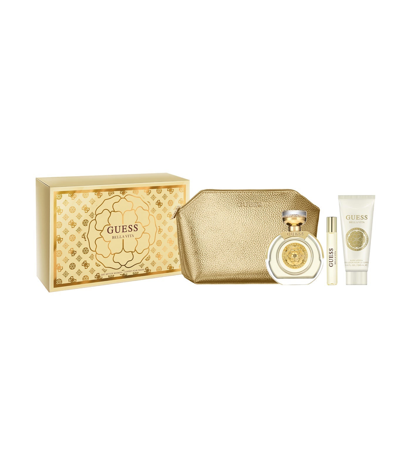 SET.GUESS BELLA VITA POUR FEMME 4 PCS EDP 100ML/W