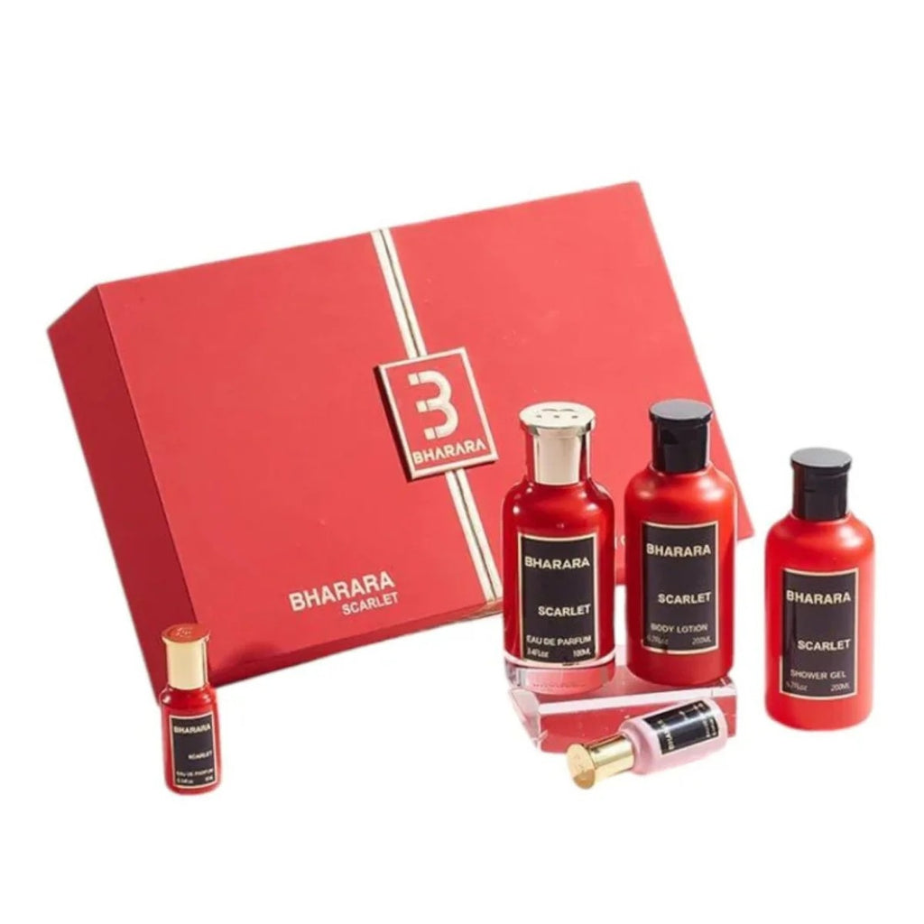 SET.BHARARA SCARLET 5 PZS EDP 100ML/W