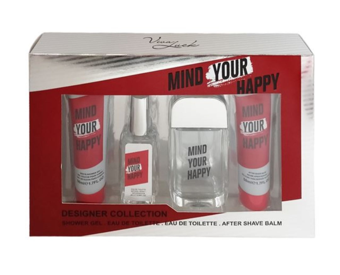 SET.VVLOVE VL 1027 MIND YOUR HAPPY 4 PCS EDP 50ML/M