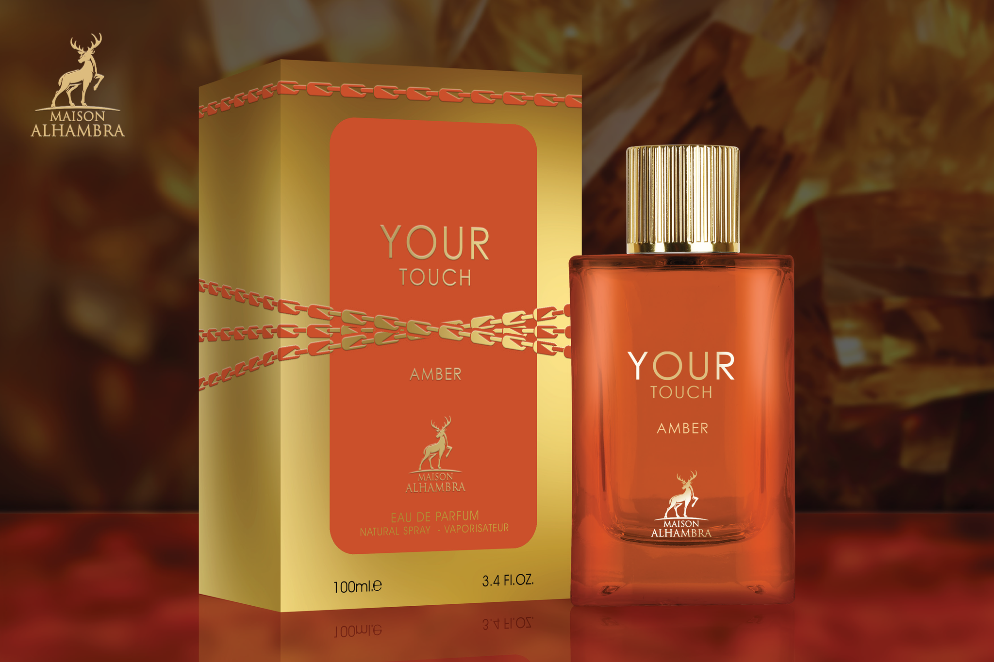 MAISON ALHAMBRA YOUR TOUCH AMBER EDP 100ML/U