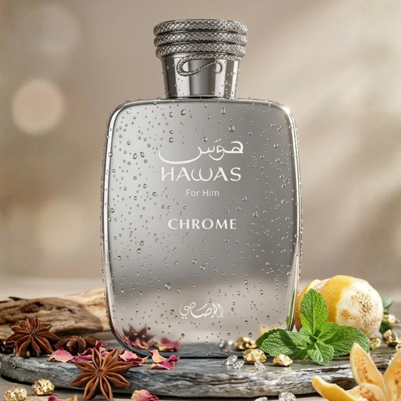 AL RASASI HAWAS FOR HIM CHROME EDP 100ML/M