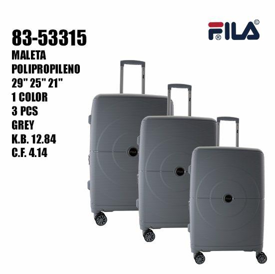 FILA SUITCASE SET 3 PCS PPP GRAY