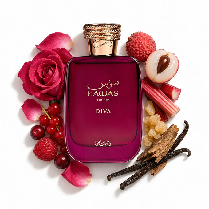 AL RASASI HAWAS FOR HER DIVA EDP 100ML/W